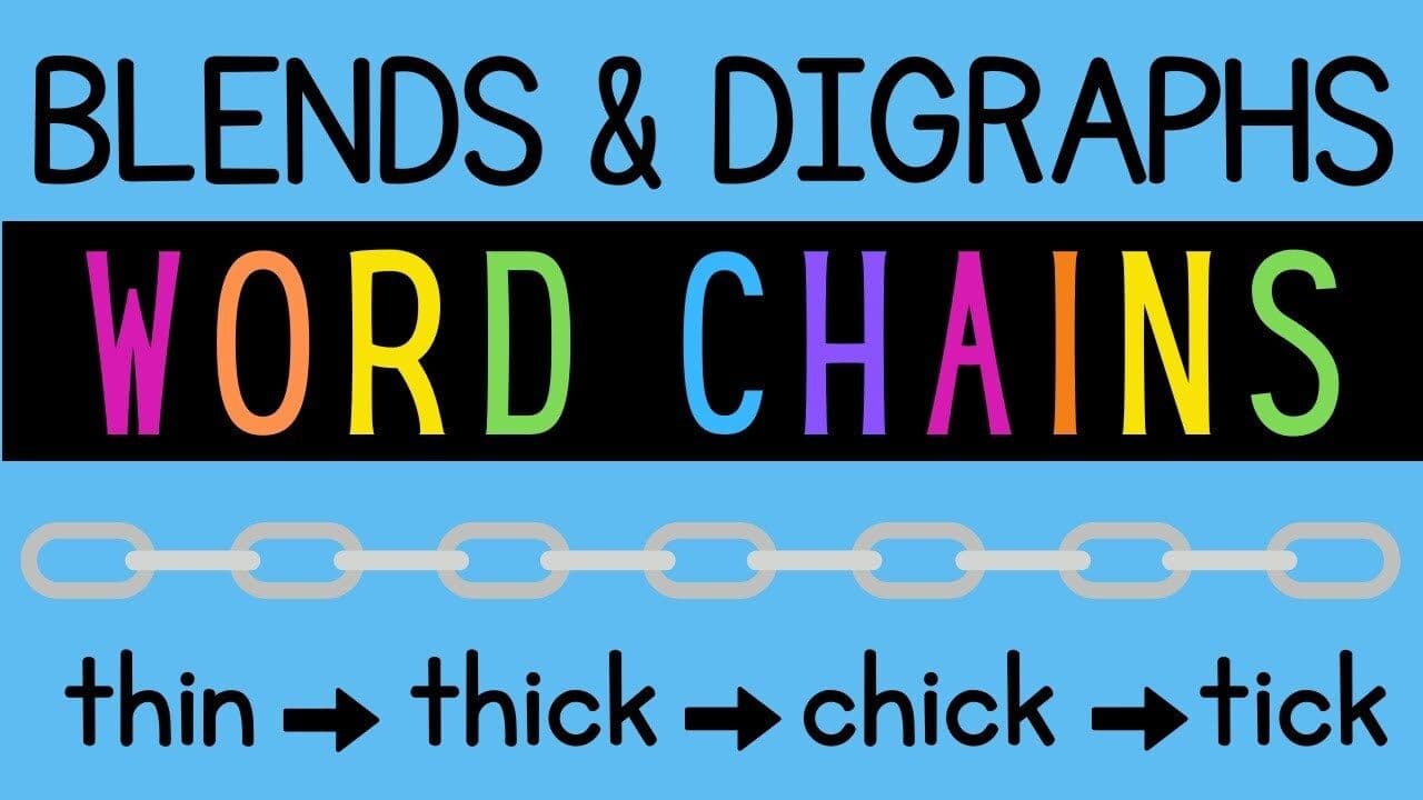 Blends and Digraphs Word Chains and Ladders