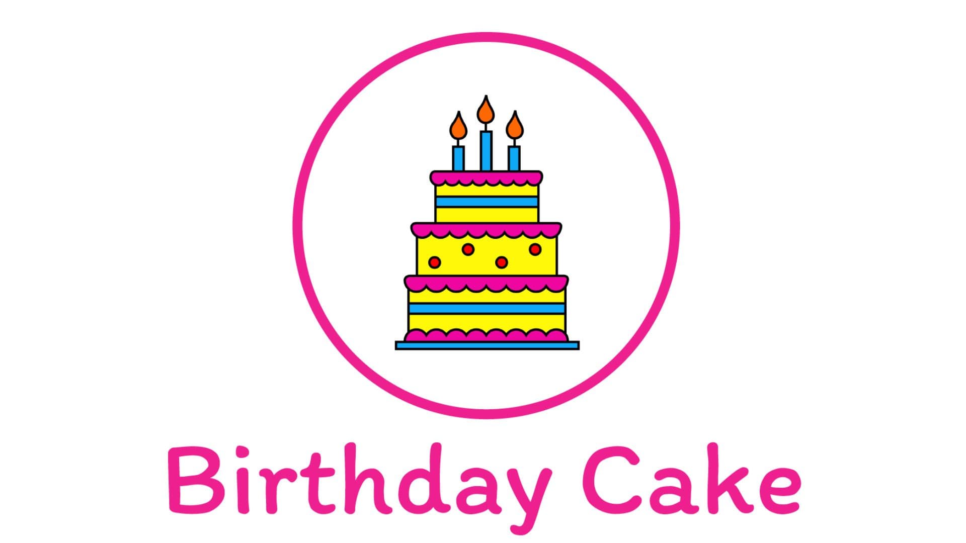 Learn To Draw A Birthday Cake