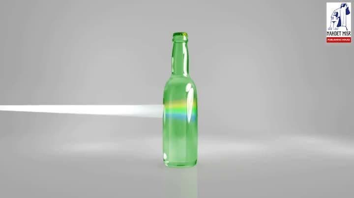 The colored transparent and opaque objects