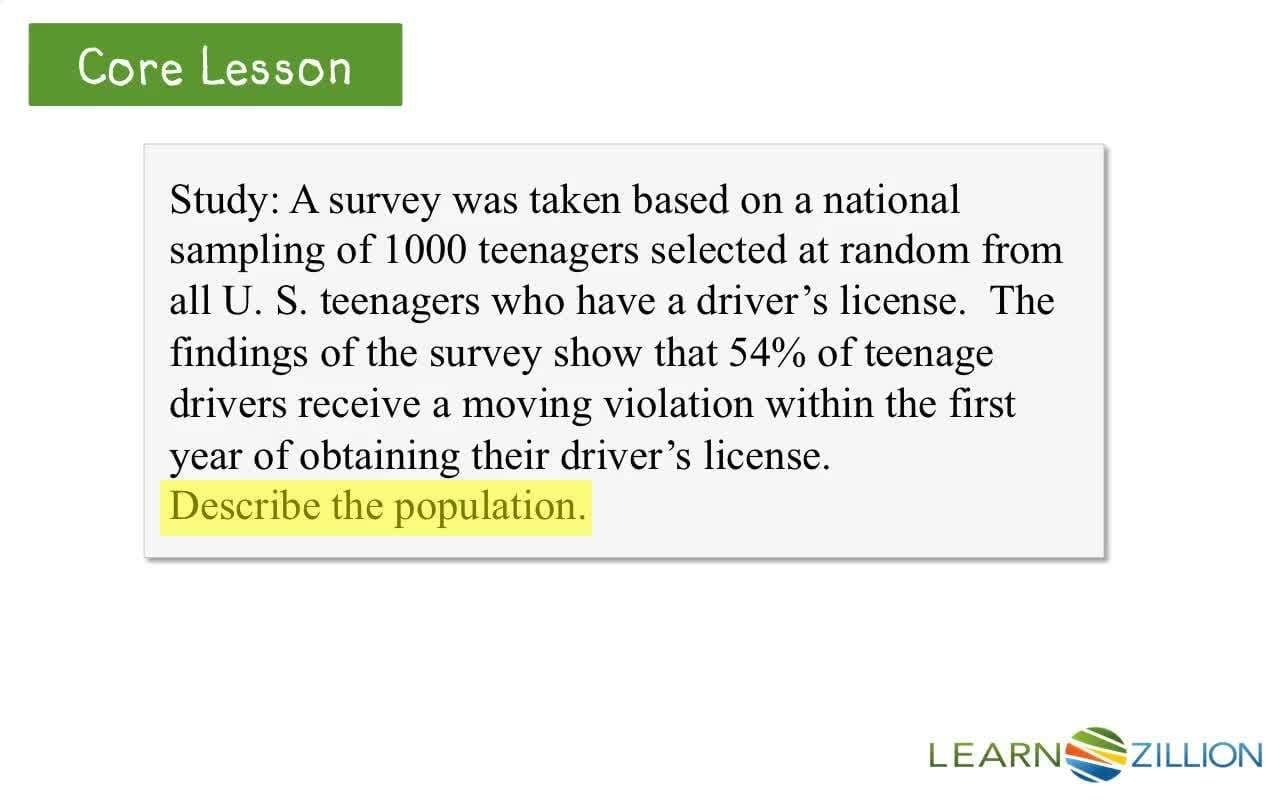 Understanding Population and Sample in Statistical Studies