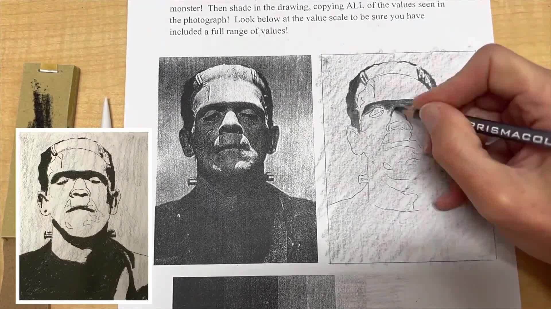 Value Shading Monster Practice