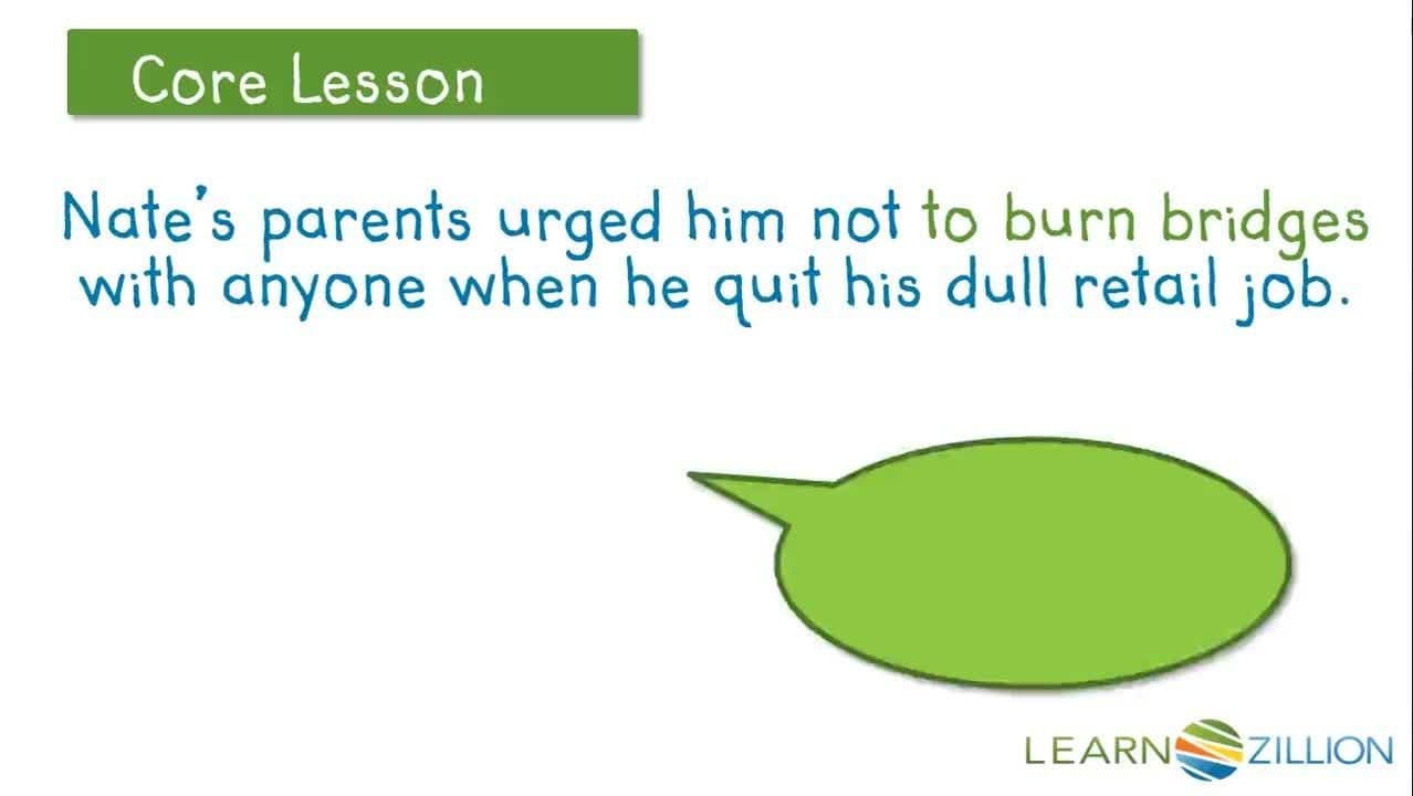 Understanding Idioms: Don't Burn Your Bridges