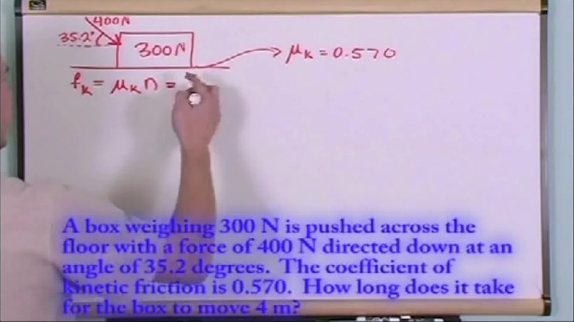 Newton's Laws Of Motion With Friction: Solving another problem