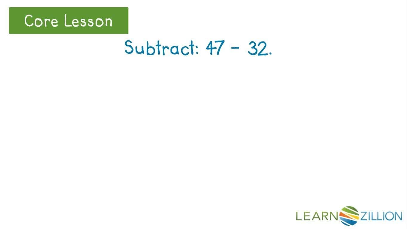 Subtracting Numbers within 100 Using Base 10 Blocks
