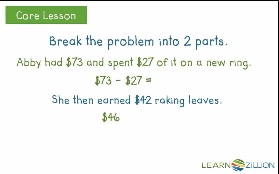 Solving Multistep Word Problems with Two Equations