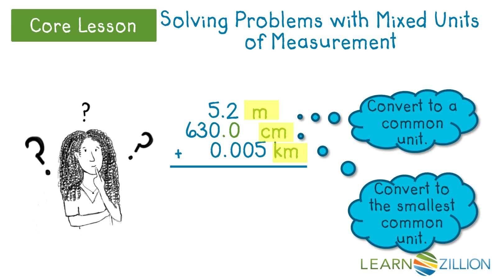 Solving Problems with Mixed Units of Measurement