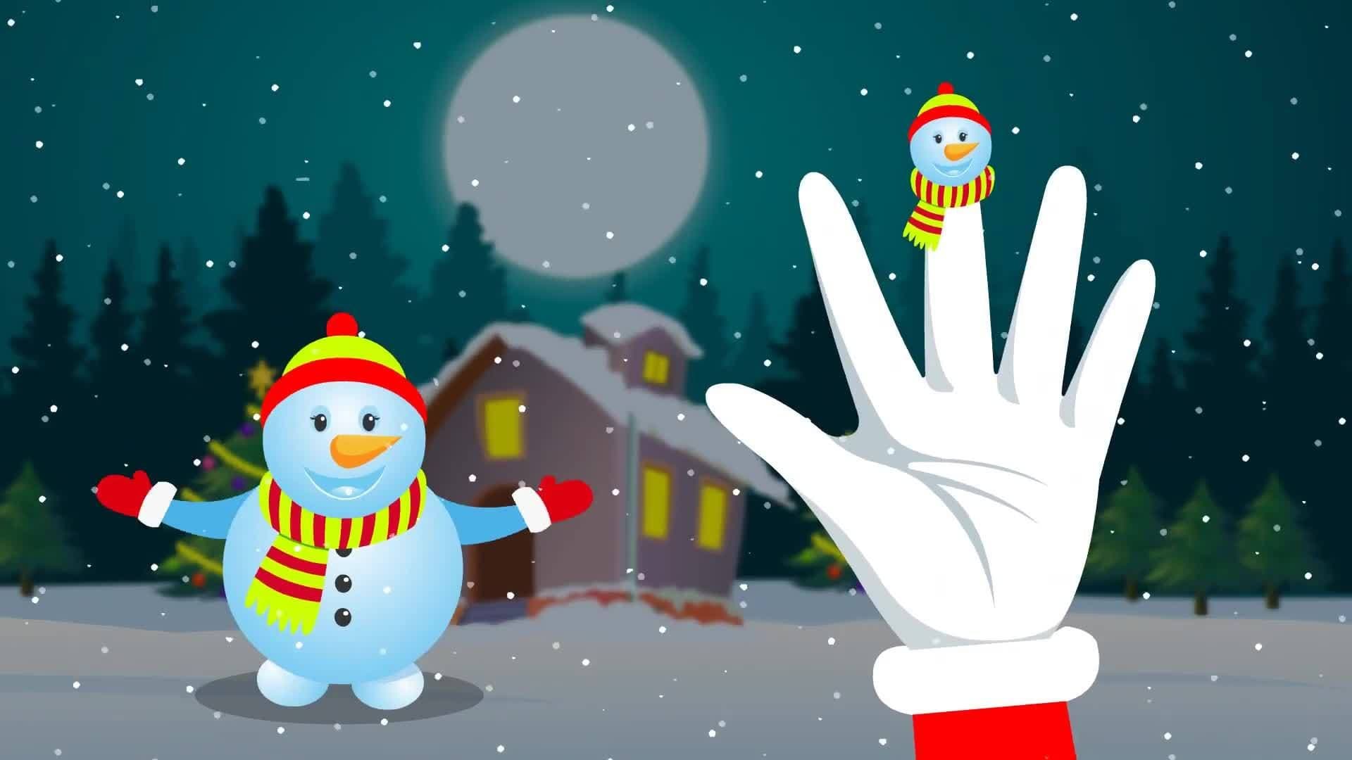 Snowman Finger Family Song