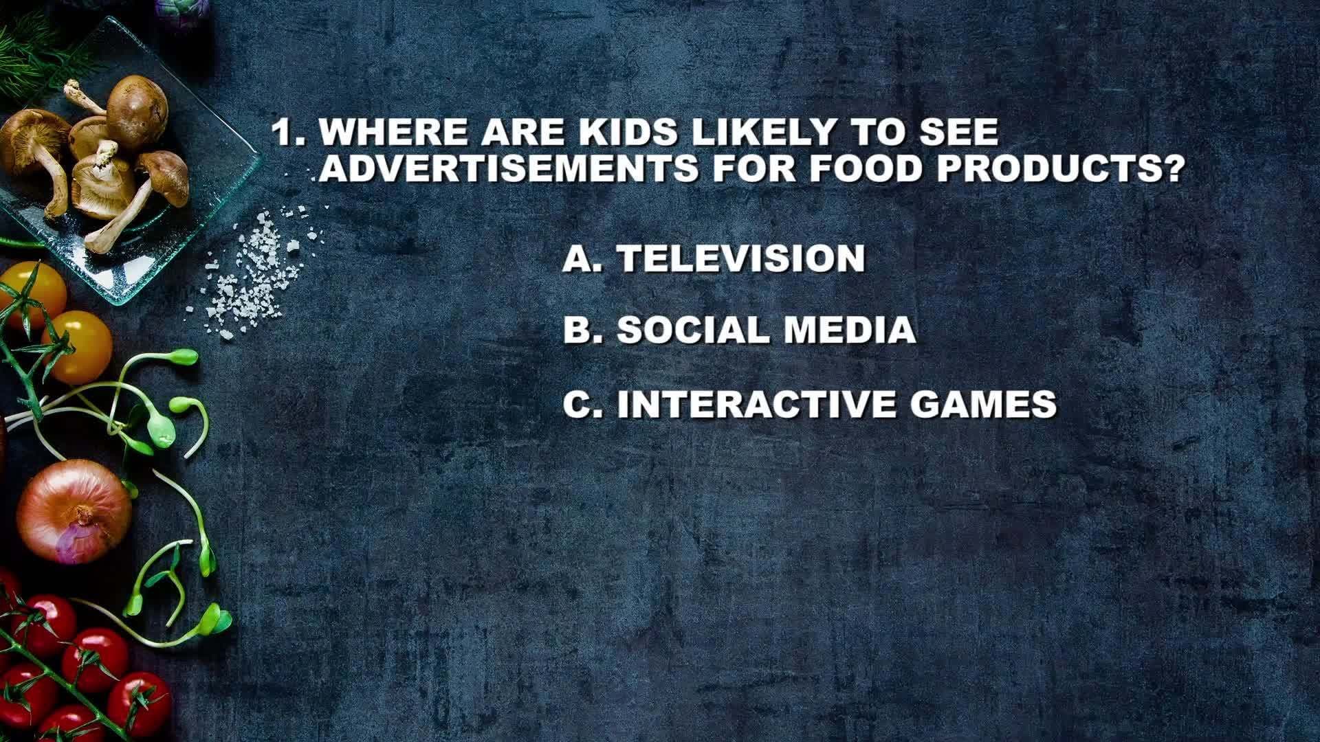 Start Smart: Food Advertising to Kids