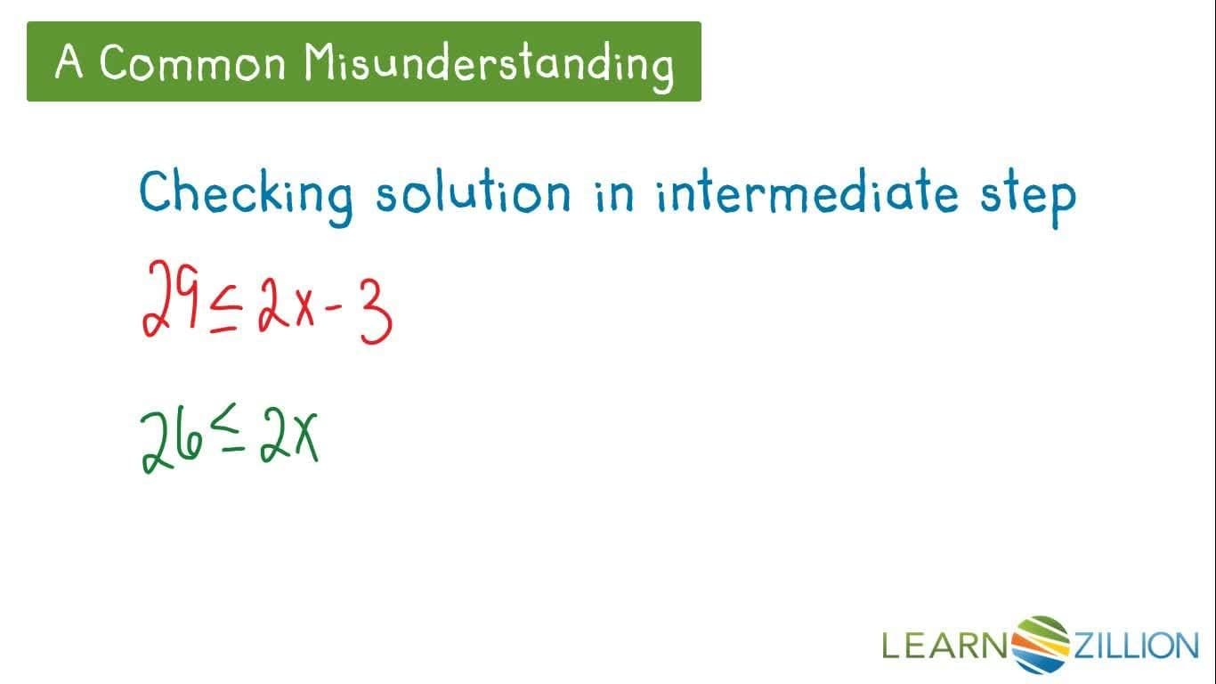 Interpreting Solutions to Equations and Inequalities