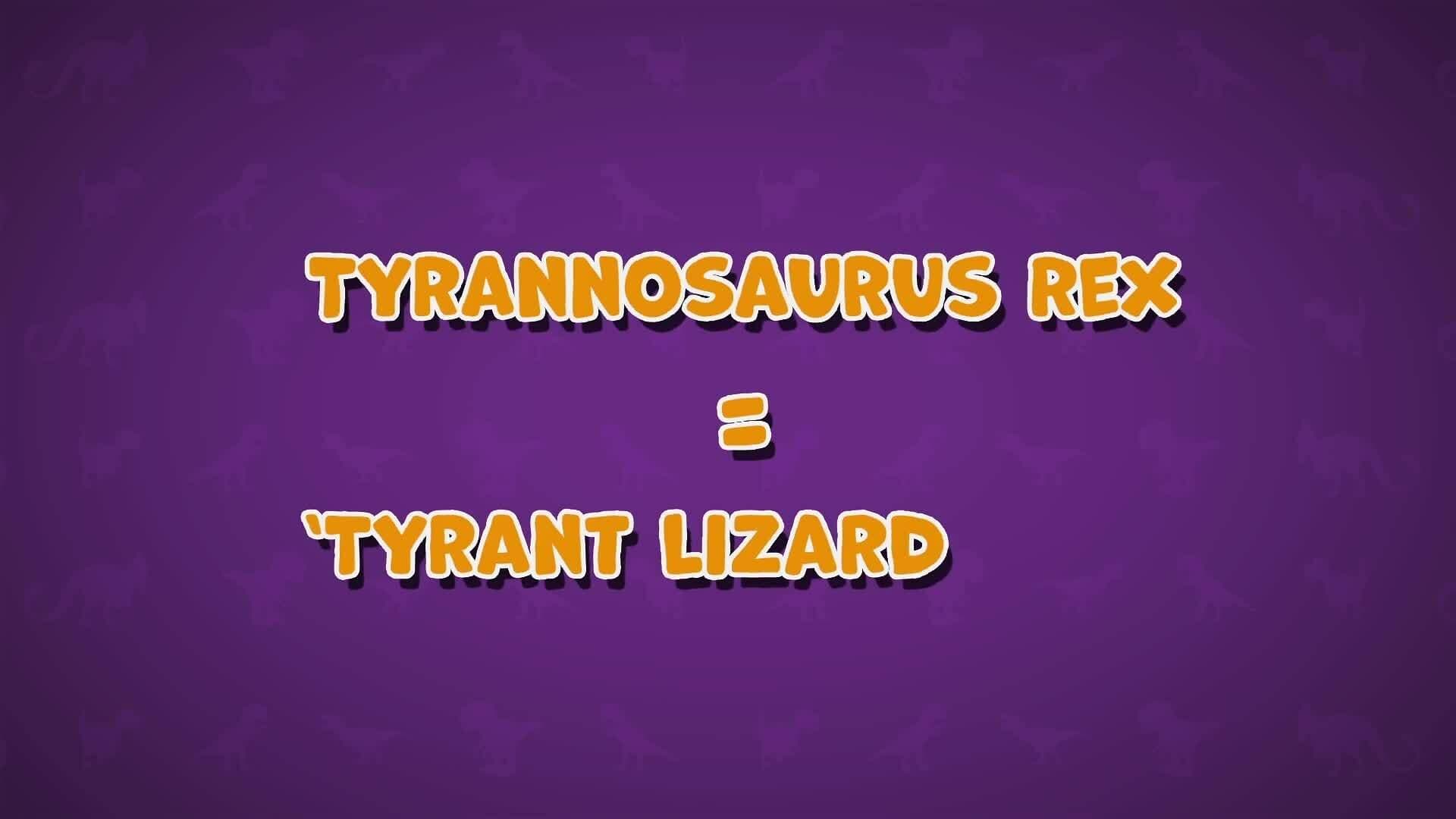 I WONDER - How Did The T-Rex Get Its Name?