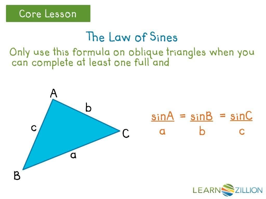 Solving Non-Right Triangles Using the Law of Sines