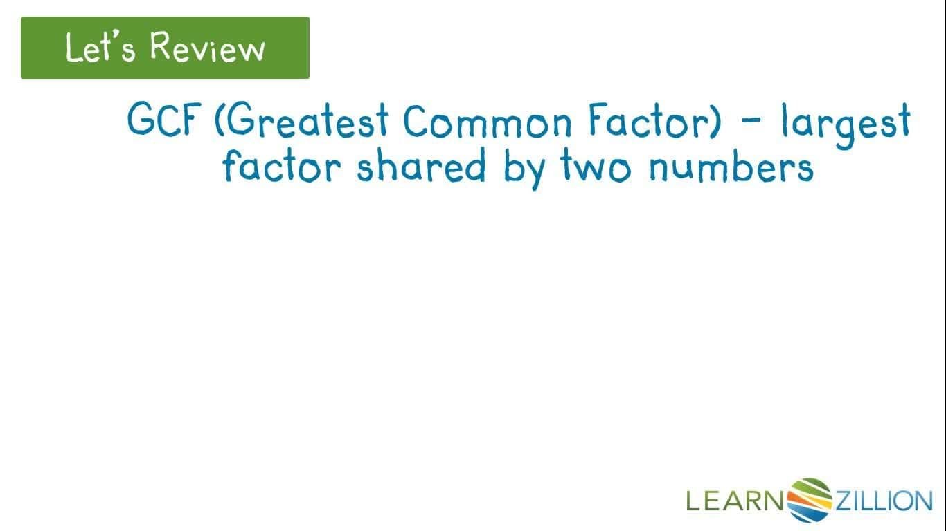 Using the Distributive Property and Greatest Common Factor